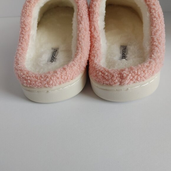 Pink Cozy Slippers with Bow - Women's Size Med. 7-8 NWT - Picture 6 of 15